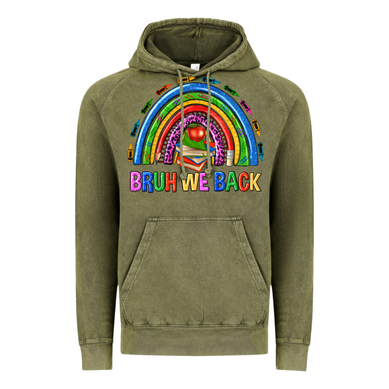 Bruh We Back Vintage Hoodie by NancyCooperArtShop | Teevron