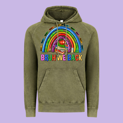 Bruh We Back Vintage Hoodie Designed By Nancycooperartshop