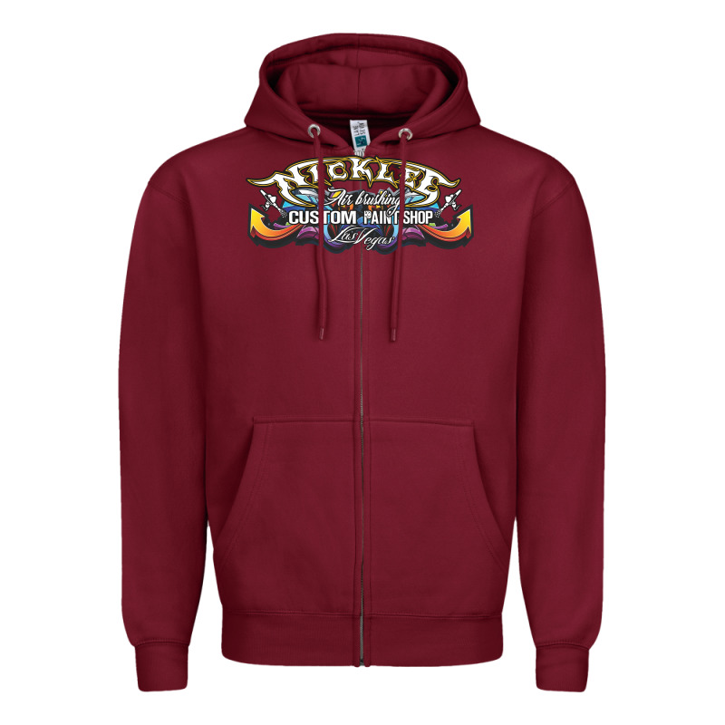 Nick Lee Airbrushing Gift Zipper Hoodie by tuanDangUi | Teevron