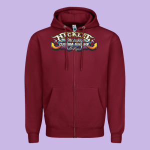 Nick Lee Airbrushing Gift Zipper Hoodie Designed By Tuandangui