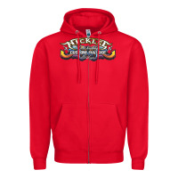 Red nick lee airbrushing gift Zipper Hoodie - tuanDangUi
