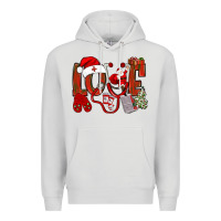Dove Grey christmas love nurse bbs Premium Hoodie - BundleAndBundleShop