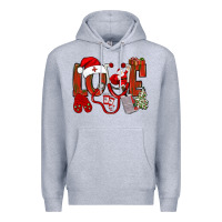 Heather Grey christmas love nurse bbs Premium Hoodie - BundleAndBundleShop