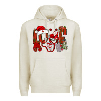 Oatmeal Heather christmas love nurse bbs Premium Hoodie - BundleAndBundleShop
