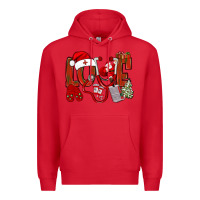 Red christmas love nurse bbs Premium Hoodie - BundleAndBundleShop