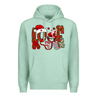 Seafoam christmas love nurse bbs Premium Hoodie - BundleAndBundleShop
