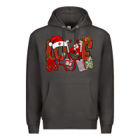 Smoke christmas love nurse bbs Premium Hoodie - BundleAndBundleShop