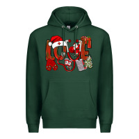 Sports Green christmas love nurse bbs Premium Hoodie - BundleAndBundleShop