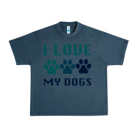 Midnight Navy i love my dogs Urban Heavy Tee - Bettercallsaul