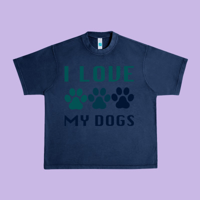 I Love My Dogs Urban Heavy Tee Designed By Bettercallsaul