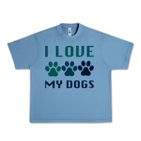 Pebble Blue i love my dogs Urban Heavy Tee - Bettercallsaul