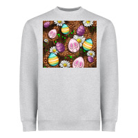 Easter Rabbit Eggs Heavyweight Sweatshirt | Teevron