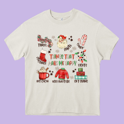 Thing That Make Me Happy Heavy Core Tee Designed By Maliassmallbusiness