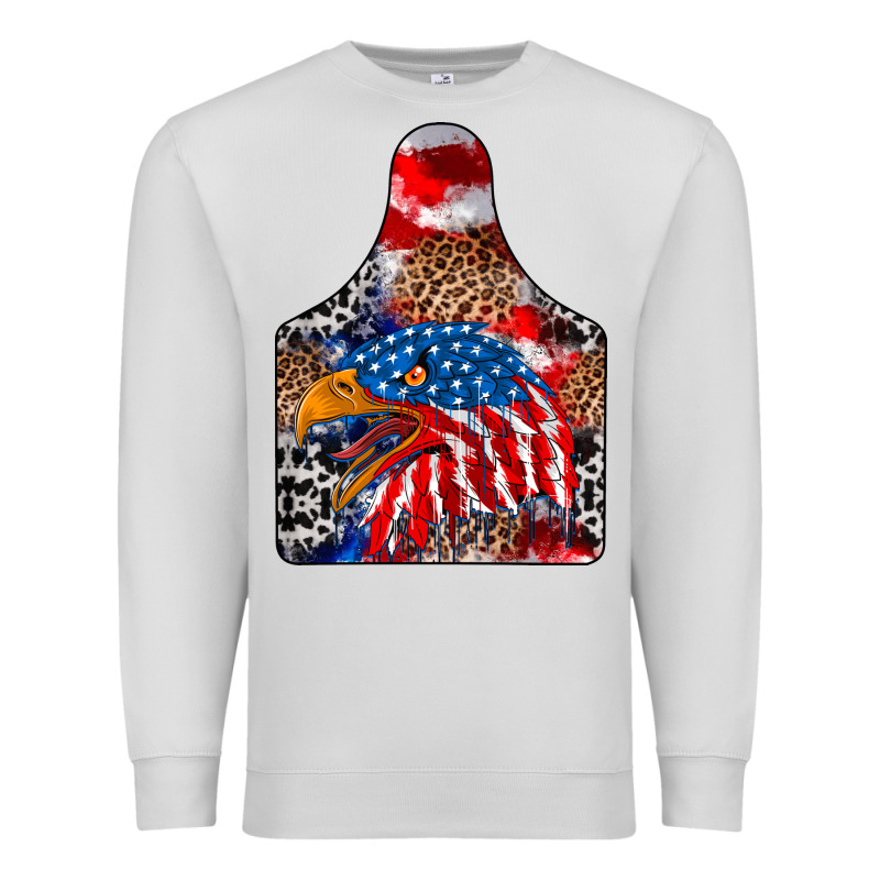 America Premium Sweatshirt by CowhideDigitalArt | Teevron