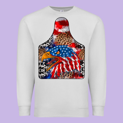 America Premium Sweatshirt Designed By Cowhidedigitalart