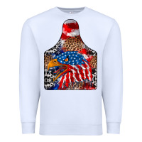 White america Premium Sweatshirt - CowhideDigitalArt