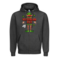 Charcoal Heather im the veteran elf Zipper Hoodie - FaDigitalArtStudio