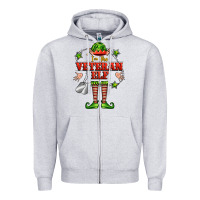 Heather Grey im the veteran elf Zipper Hoodie - FaDigitalArtStudio