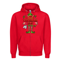 Red im the veteran elf Zipper Hoodie - FaDigitalArtStudio