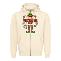 Sandshell im the veteran elf Zipper Hoodie - FaDigitalArtStudio