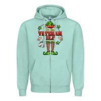 Seafoam im the veteran elf Zipper Hoodie - FaDigitalArtStudio
