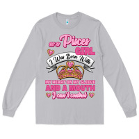 Moon Dust As A Pisces Girl I Was Born With My Heart On My Sleeve And A Mouth Long Sleeve Tee - Jasminsmagicworld