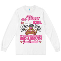 White As A Pisces Girl I Was Born With My Heart On My Sleeve And A Mouth Long Sleeve Tee - Jasminsmagicworld