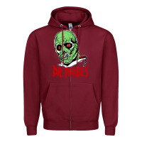 Burgundy dr. phibes Zipper Hoodie - tuanDangUi