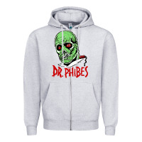 Heather Grey dr. phibes Zipper Hoodie - tuanDangUi