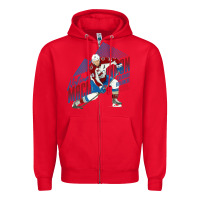 Red nathan mackinnon Zipper Hoodie - tuanDangUi