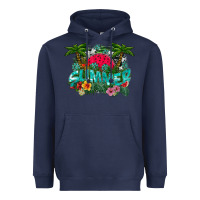Navy Summer Heavyweight Hoodie - CowhideDigitalArt