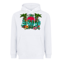 White Summer Heavyweight Hoodie - CowhideDigitalArt