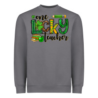 Storm St. Patrick's One lucky Teacher Heavyweight Sweatshirt - OliviaCreatesArt