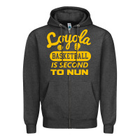 Charcoal Heather sister jean   loyola basketball is second to nun Zipper Hoodie - tuanDangUi