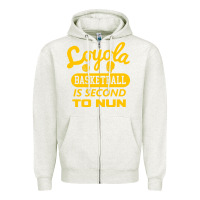 Oatmeal Heather sister jean   loyola basketball is second to nun Zipper Hoodie - tuanDangUi