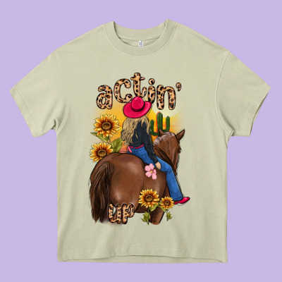 Actin Up Malias Heavy Core Tee Designed By Maliassmallbusiness