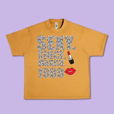 Sexy Since March 1980 Urban Heavy Tee Designed By Bettercallsaul