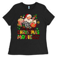Black this is my christmas movie watching blanket Ladies Tee - MaliasSmallBusiness