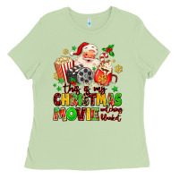 Matcha this is my christmas movie watching blanket Ladies Tee - MaliasSmallBusiness