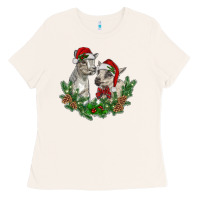 Bone christmas baby goats Ladies Tee - RanaPortraitStore
