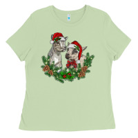 Matcha christmas baby goats Ladies Tee - RanaPortraitStore