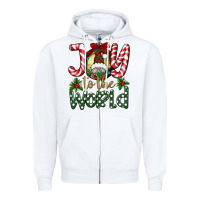 White joy to the world Zipper Hoodie - BundleAndBundleShop