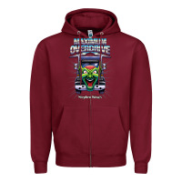 Burgundy maximum overdrive goblin truck Zipper Hoodie - tuanDangUi
