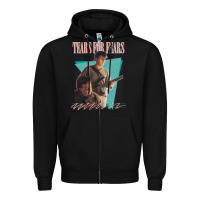 Black vintage style 80s tears for fears design Zipper Hoodie - tuanDangUi