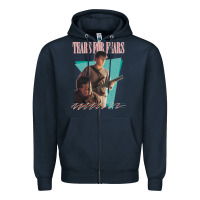 Navy vintage style 80s tears for fears design Zipper Hoodie - tuanDangUi