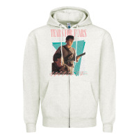 Oatmeal Heather vintage style 80s tears for fears design Zipper Hoodie - tuanDangUi
