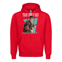 Red vintage style 80s tears for fears design Zipper Hoodie - tuanDangUi