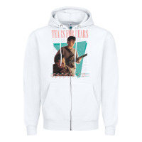 White vintage style 80s tears for fears design Zipper Hoodie - tuanDangUi