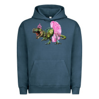 Pigment Midnight Navy balerina t rex dinosaur with tutu Urban Hoodie - Artiststas