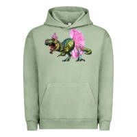 Pigment Oil Green balerina t rex dinosaur with tutu Urban Hoodie - Artiststas